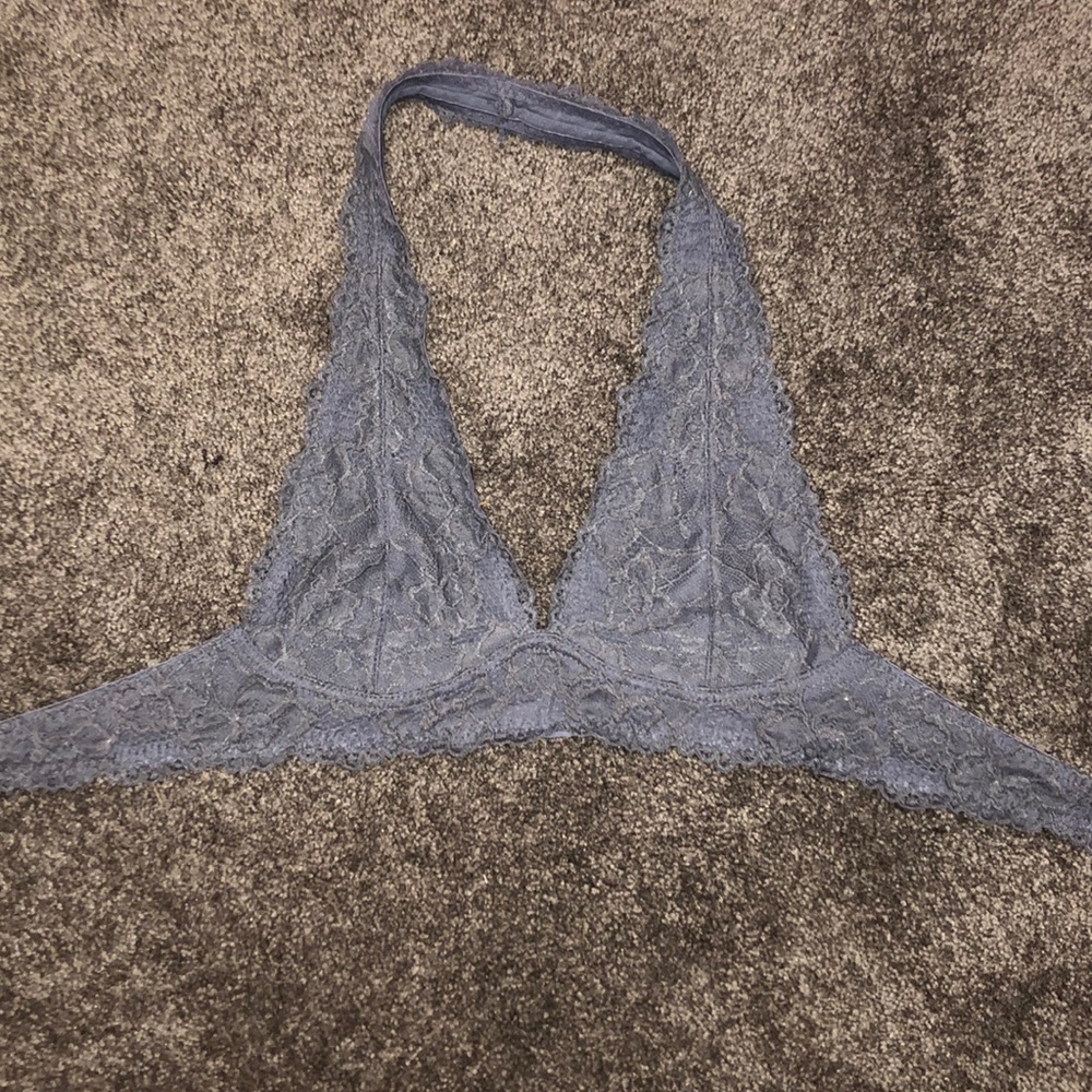 Blue lace bralette